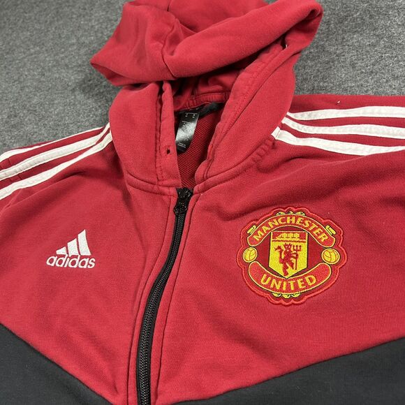 Adidas Manchester United Jacket 2021-22 Football Full Zip Mens Medium Soccer - Picture 1 of 9
